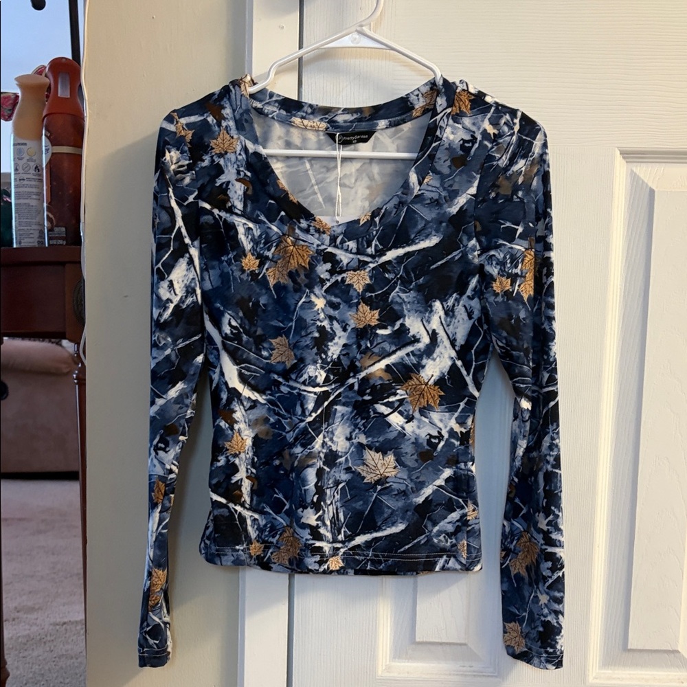 Blue Camo Long Sleeve